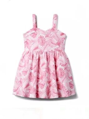 Janie and Jack Tropical Foliage Cotton Ponte Sundress Size: 3T| Summer, Vacation